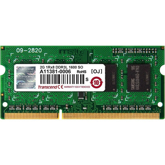 Transcend 2GB DDR3L 1600MHz Notebook Memory Module (TS256MSK64W6N) image 1