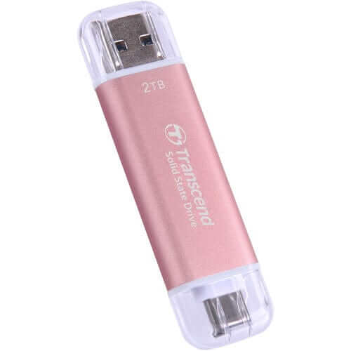 Transcend ESD310 2TB USB 3.2 Dual Type A & C Pink Portable Solid State Drive (TS2TESD310P) image 2
