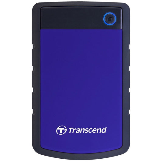 Transcend StoreJet 25H3 2TB USB 3.1 Robust External Hard Drive – Blue (TS2TSJ25H3B) image 1