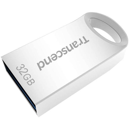 Transcend JetFlash 710 32GB Flash Drive – Silver (TS32GJF710S) image 1