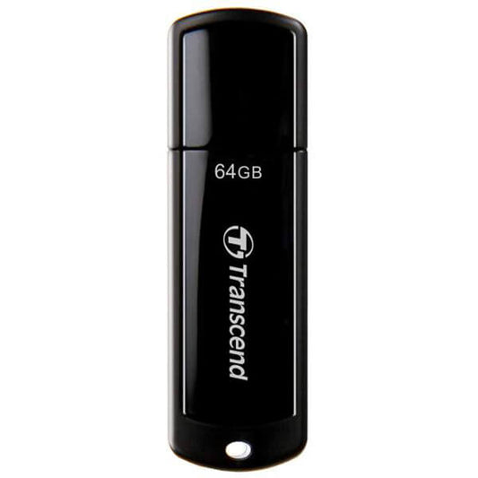 Transcend JetFlash 700 64GB Super Speed USB Flash Drive – Piano Black (TS64GJF700) image 1