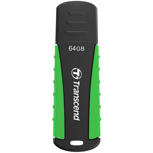 Transcend JetFlash 810 64GB Super Speed RUGGED USB Flash Drive – Green (TS64GJF810) image 1