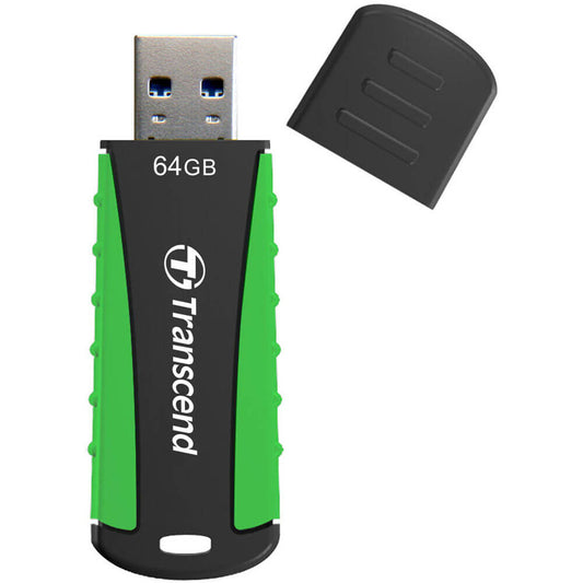 Transcend JetFlash 810 64GB Super Speed RUGGED USB Flash Drive – Green (TS64GJF810) image 2