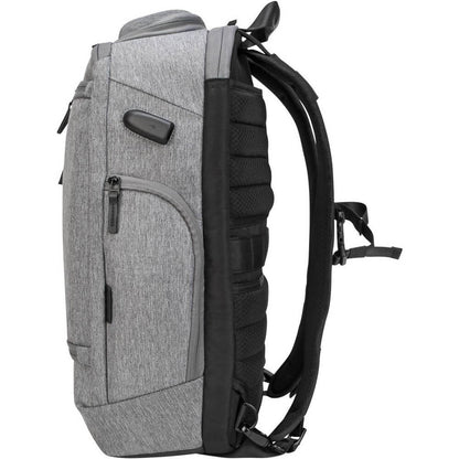 Targus CityLite Pro Premium 15.6-inch Convertible Backpack – Grey — side view