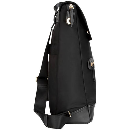 Targus Newport 15-inch Convertible 2 in1 Laptop Messenger / Backpack – Black (TSB965GL) — side view