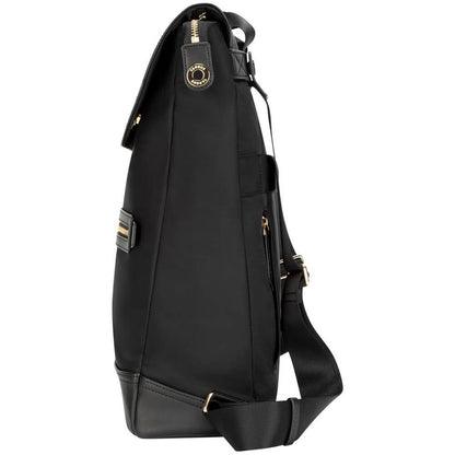 Targus Newport 15-inch Convertible 2 in1 Laptop Messenger / Backpack – Black (TSB965GL) — rear view