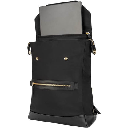 Targus Newport 15-inch Convertible 2 in1 Laptop Messenger / Backpack – Black (TSB965GL) — detail view