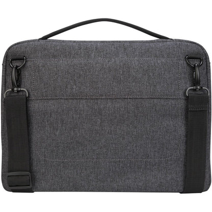 Targus Groove X2 13-inch Slim Laptop Carry Case – Charcoal — rear view