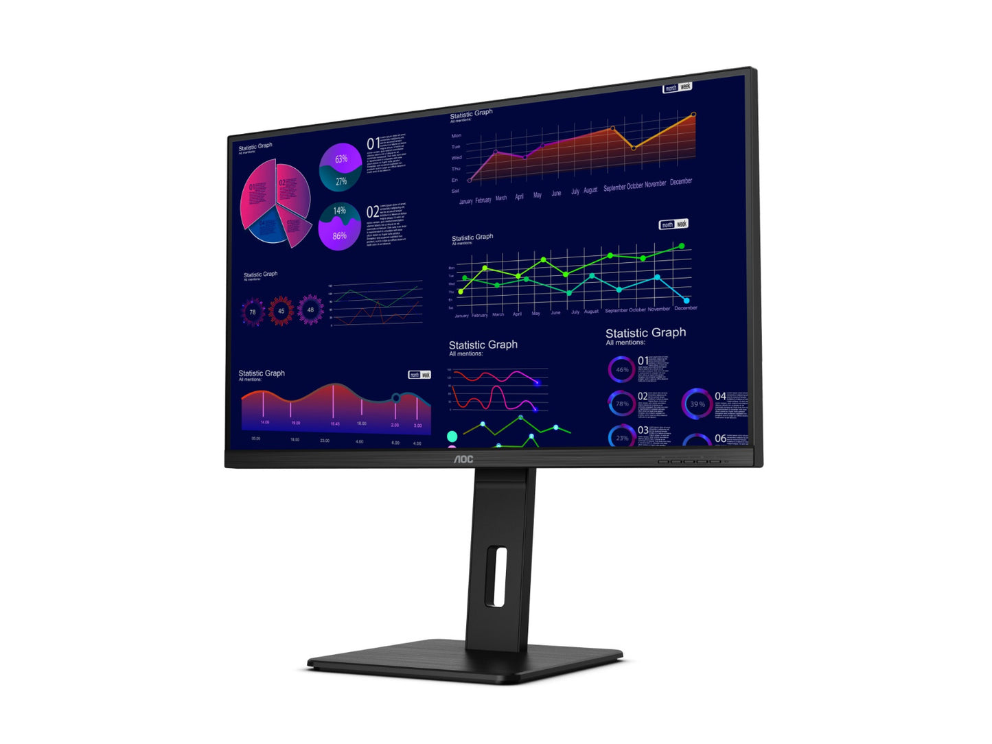 AOC 31.5″ 4K UHD U32P2C Monitor (AOC-U32P2C) image 3
