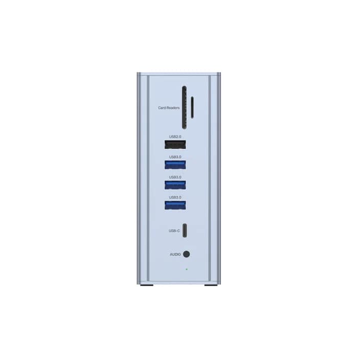 Unitek uHUB Prime 15-in-1 USB-C Ethernet Hub (D1086A) – with MST Triple 4K Monitor, 60W Power Delivery and Dual Card Reader —