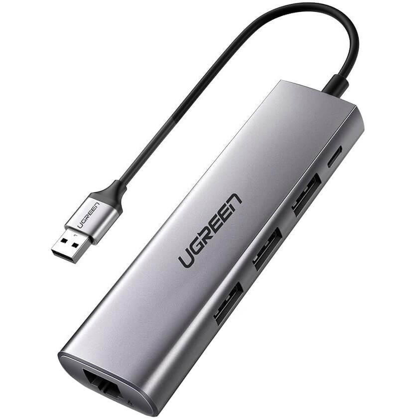 Ugreen Ethernet Multifunction USB 3.0 to GIGABIT / 3Port USB 3.0 Adapter (UG-60812) image 1