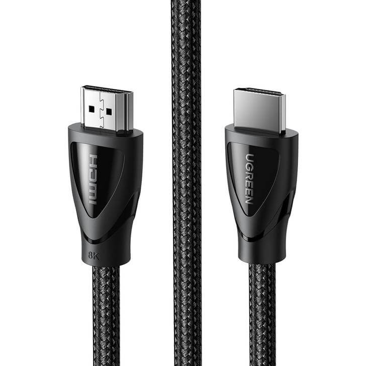 UGREEN 3M HDMI 2.1 BRAIDED 48GBPS MALE/MALE CABLE – 3M (UG-80404) image 1