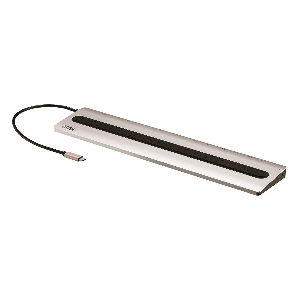 ATEN 15” USB-C Multiport Dock With Power Pass-Through (UH3237) image 1