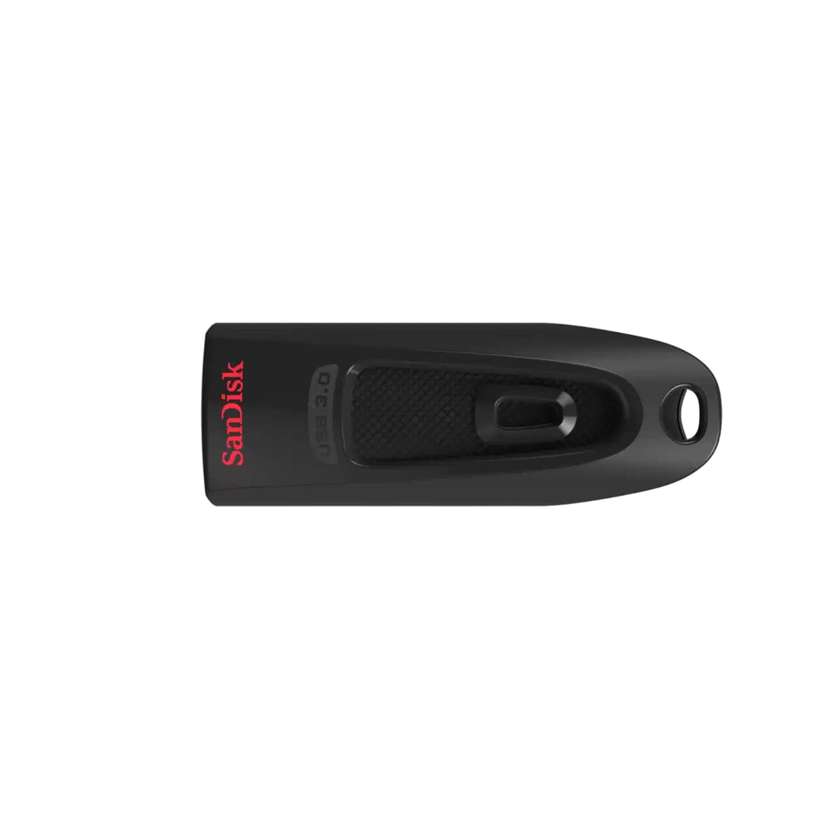 SanDisk Ultra 128GB USB 3.0 Flash Drive – Black (SDCZ48-128G-U46) — front view