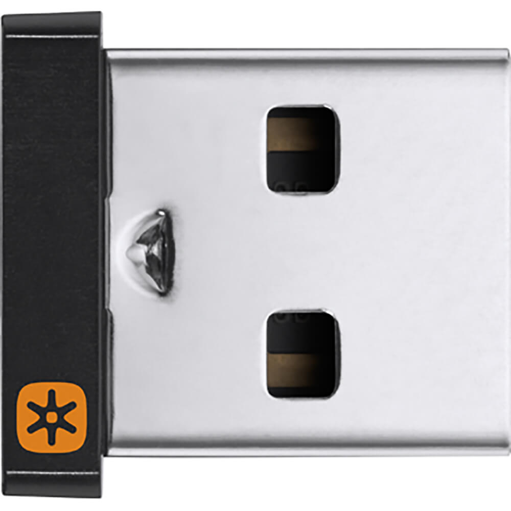 Logitech USB Unifying Receiver (910-005236) — rear view
