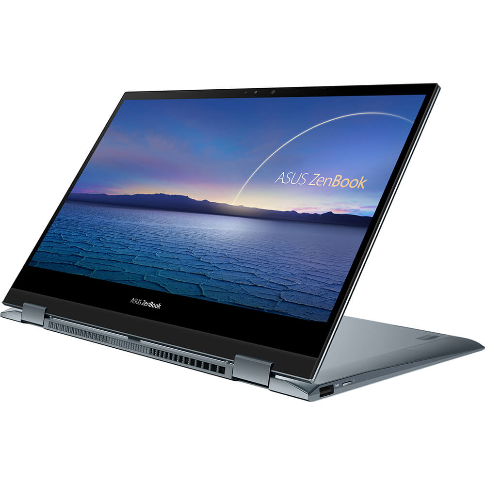 ASUS Zenbook Flip Notebook PC – Core i7-1165G7 / 13.3″ FHD Touch / 16GB RAM / 512GB SSD / Win 10 Pro / Grey (UX363EA-I716512G