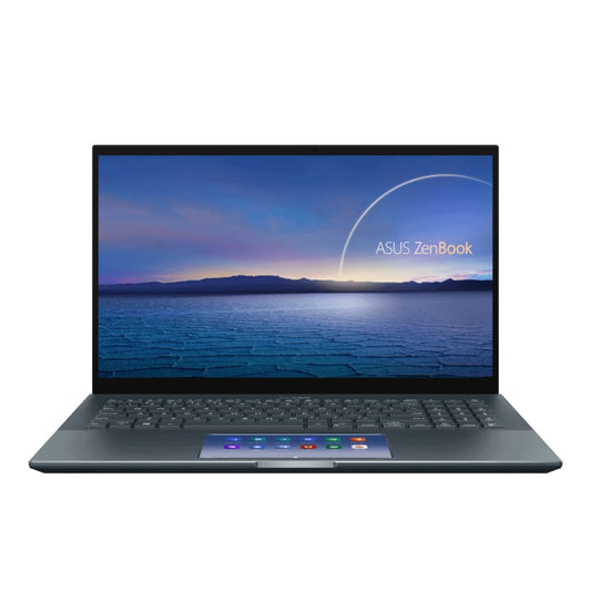 ASUS Zenbook Pro 15 UX535 Notebook PC – Core i7-10870H / 15.6″ 4K UHD / 16GB RAM / 512GB SSD / NVIDIA GeForce GTX 1650 Ti 4GB GDDR6 Graphics / Win 10 Pro / Pine Grey (UX535LI-I71610G4R) image 1