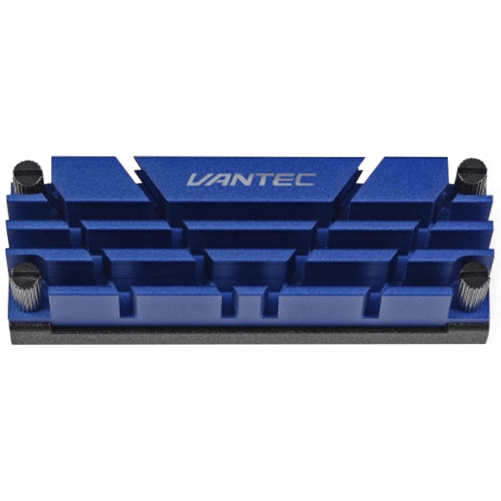 Vantec ICEBERG Q M.2 NVME 2280 SSD Heat Sink – Blue (VANTEC HS-NVME150-BL)