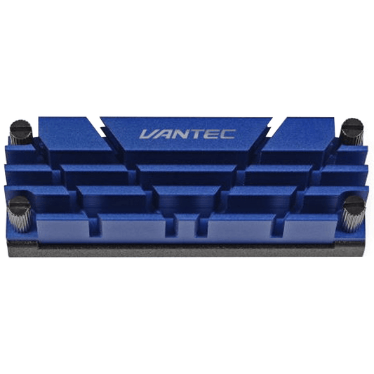 Vantec ICEBERG Q M.2 NVME 2280 SSD Heat Sink – Blue (VANTEC HS-NVME150-BL) image 1
