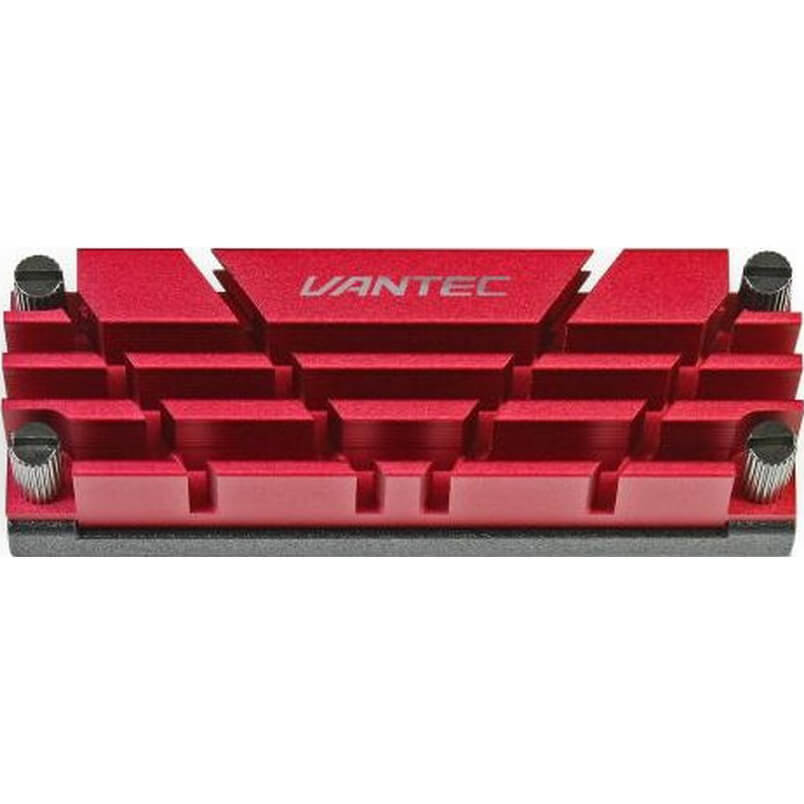 Vantec ICEBERG Q M.2 NVME 2280 SSD Heat Sink – Red (VANTEC HS-NVME150-RD)
