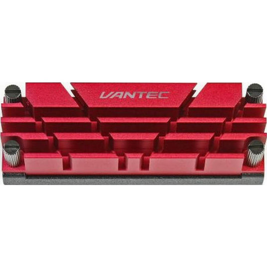 Vantec ICEBERG Q M.2 NVME 2280 SSD Heat Sink – Red (VANTEC HS-NVME150-RD) image 1