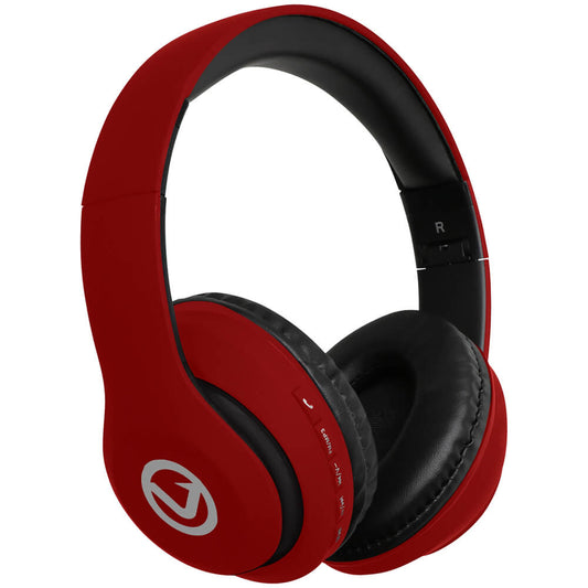 Volkano Impulse Series Bluetooth Headphones – Red (VBVH101RD) image 1