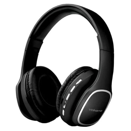 Volkano Phonic Series Bluetooth Full Size Black Headphones with Mic (VK-2002-BK) image 1
