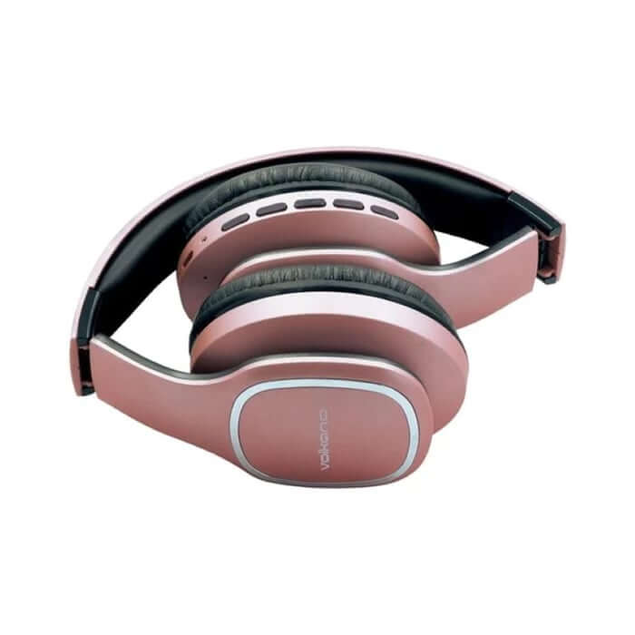 Volkano Phonic Series Bluetooth Full Size Rose Gold Headphones (VK-2002-GD) — side view