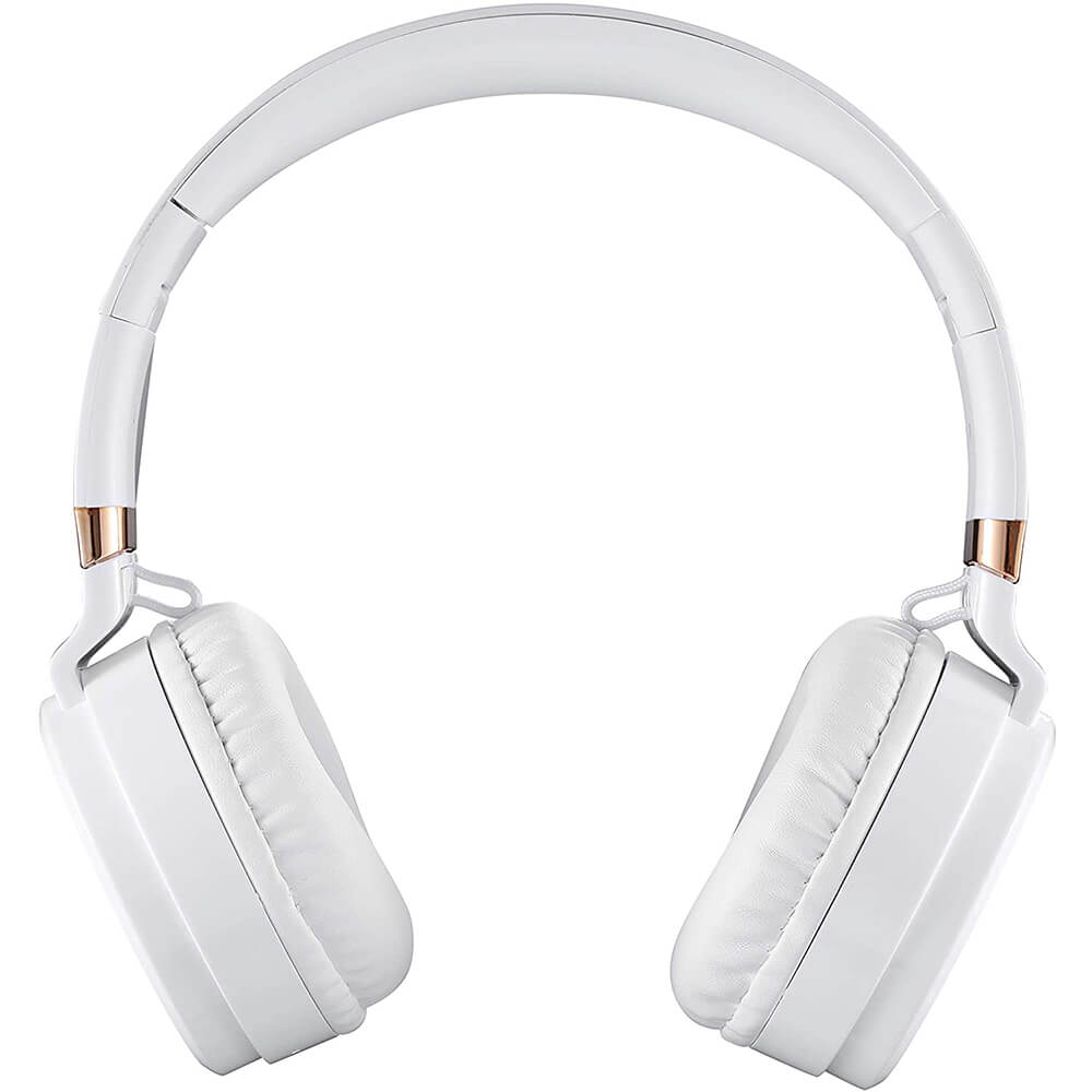 Volkano Lunar Series Bluetooth Headphones – White And Rose Gold (VK2004WTGD)