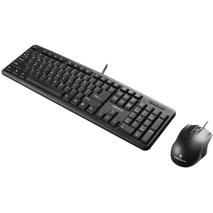 Volkano Krypton Series Wired Keyboard And Mouse Combo (VK20122BK) — rear view