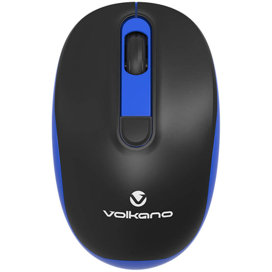 Volkano Jade Series Wireless Optical Mouse – Black With Blue (VK20125BKBL) image 1