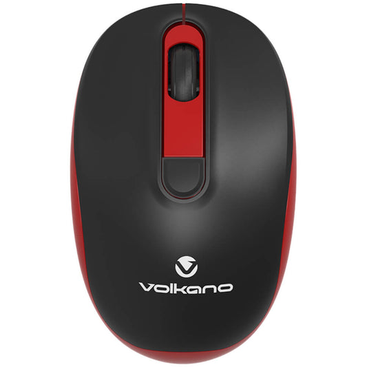 Volkano Jade Series Wireless Black & Red Mouse (VK20125BKRD) image 1