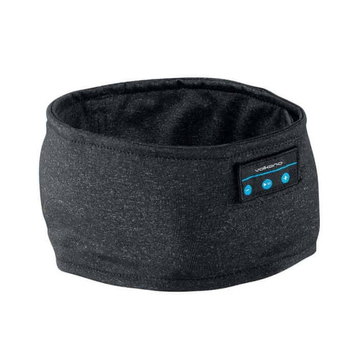 Volkano Lucid Series Bluetooth Headband Black Headphones (VK-2020-BK) — rear view