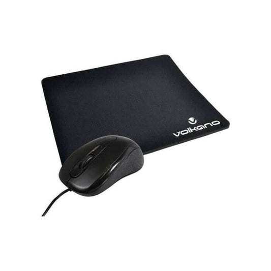 Volkano Slick Series Wired USB Mouse & Mousepad Combo (VK-30025-BK) image 1