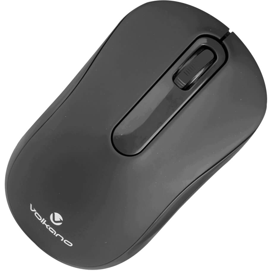 Volkano Vector Vivid Series Wireless Mouse – Black (VK20034BKG) — detail view