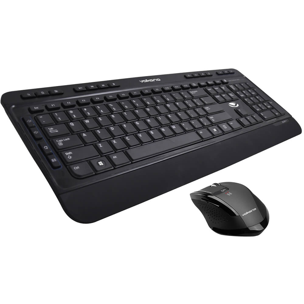 Volkanox Graphite Series Wireless Keyboard And Mouse Combo – Black (VK20077BK)