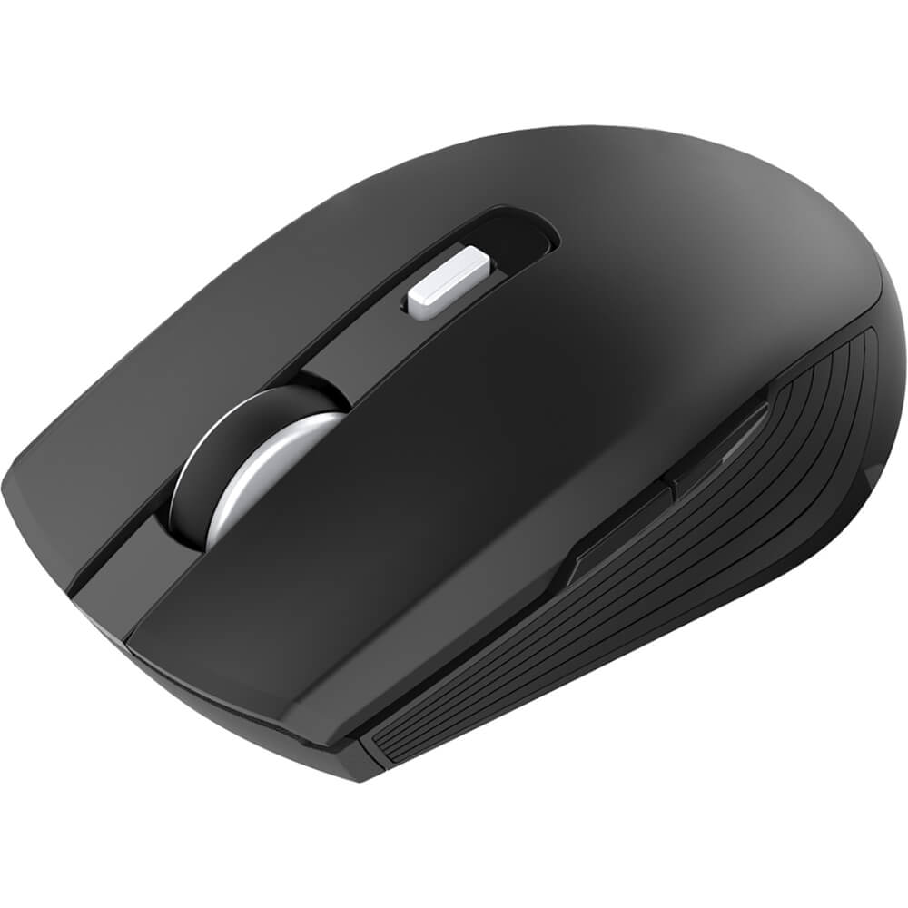 Volkanox Uranium Series 6 Button Wireless Mouse – Black (VK20127BK) — rear view