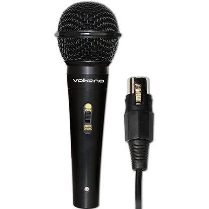 Volkano Vocal Series ABS Black Wired Microphone (VK-30027-BK)