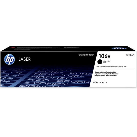 HP 106A Black Laser Toner Cartridge (W1106A) image 1