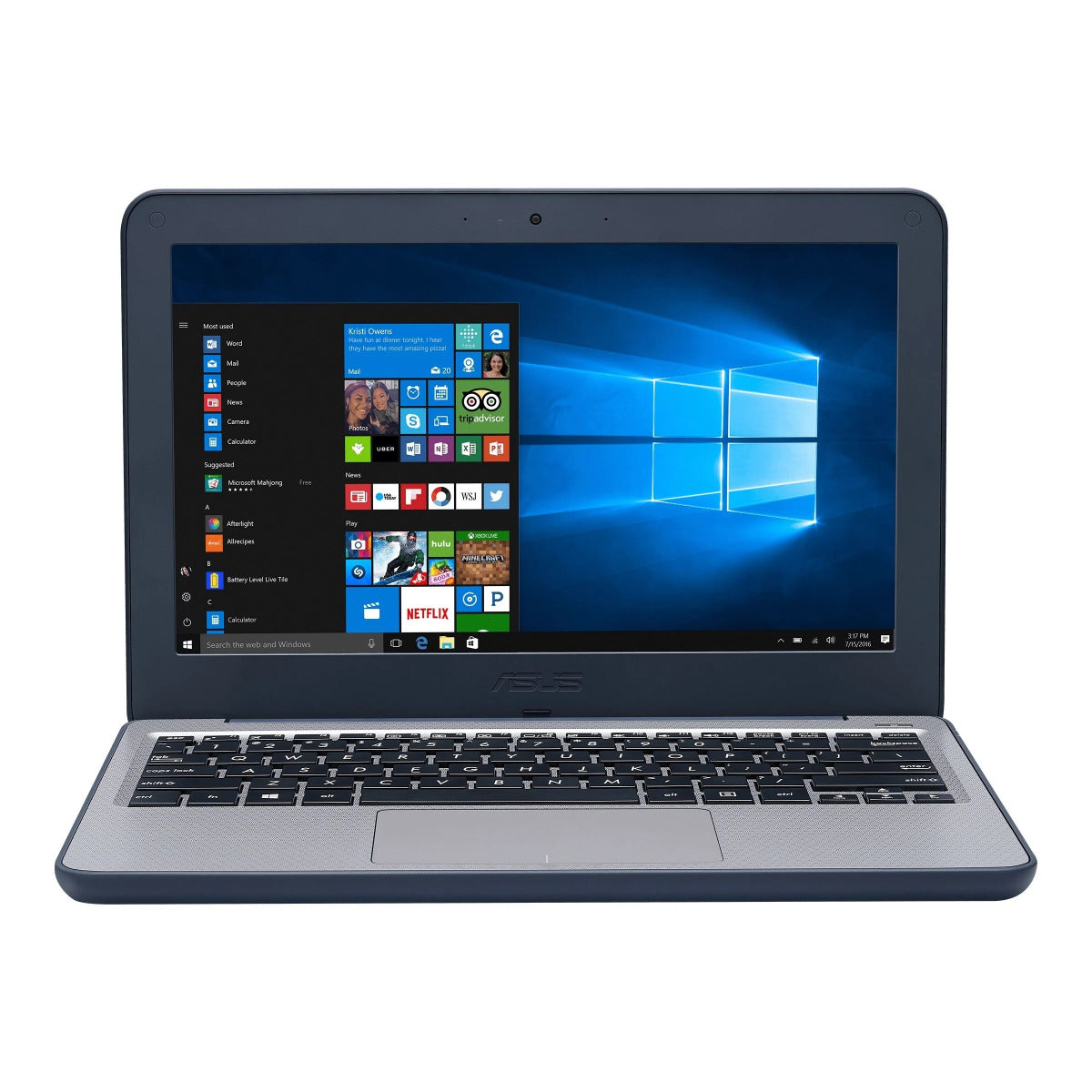ASUS W202NA LTE Notebook PC – Celeron N3350 / 11.6″ HD / 4GB RAM / 64GB EMMC / Win 10 Home (W202NA-C464BLT)