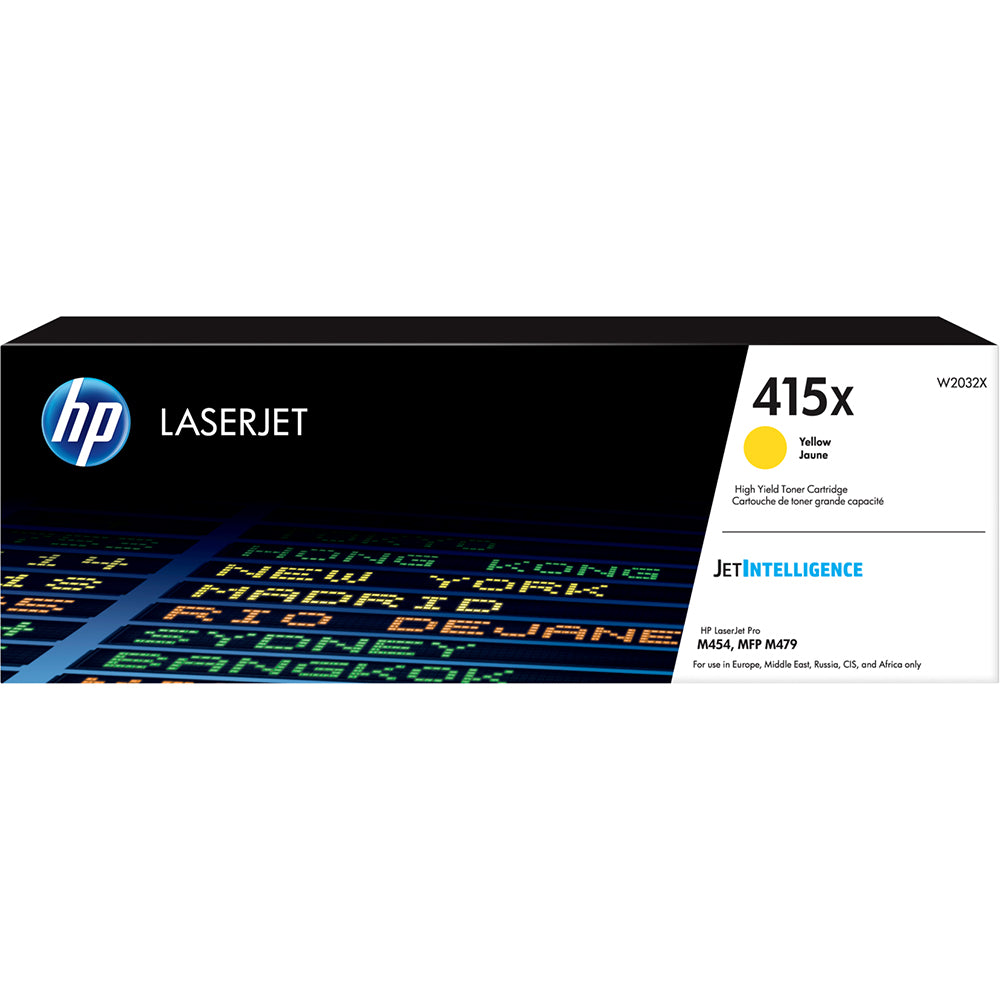 Genuine HP 415X High Yield Yellow LaserJet Toner Cartridge (W2032X) image 1