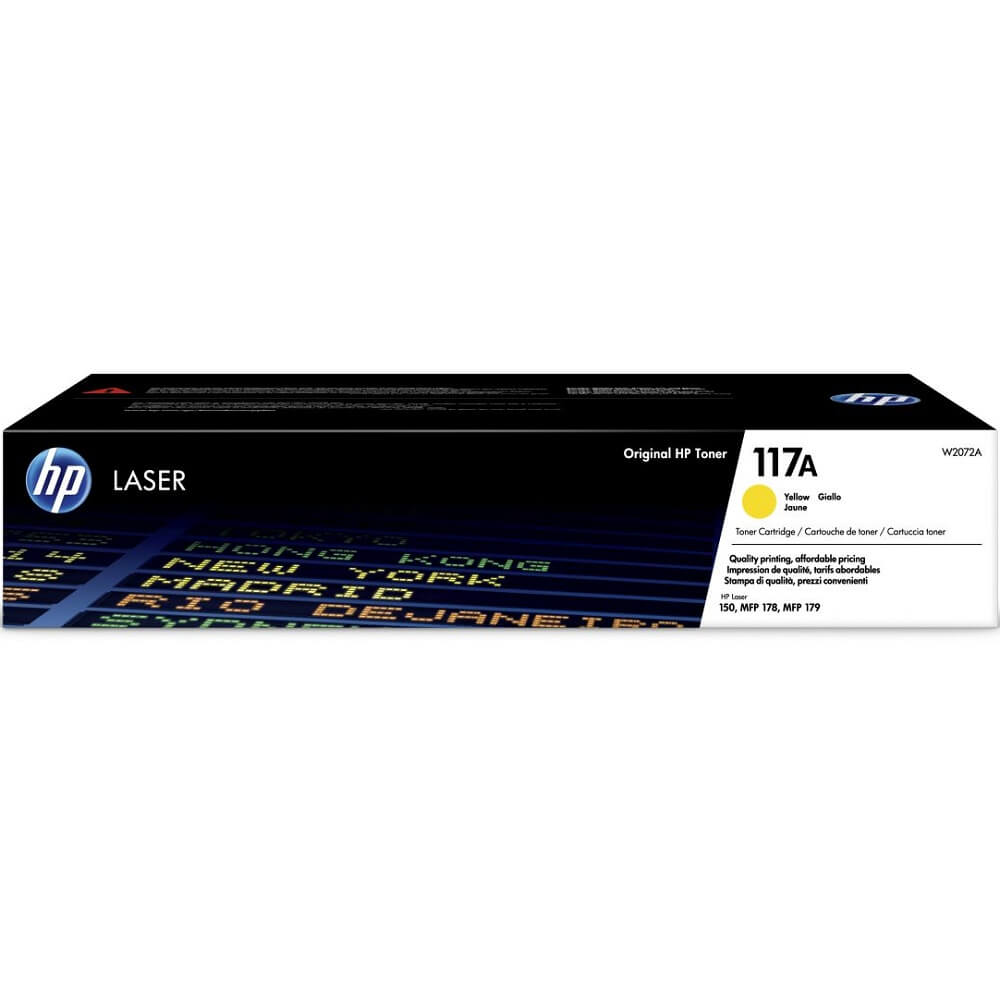 HP 117A Yellow Laser Toner Cartridge (W2072A) image 1