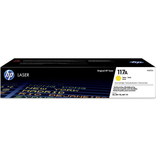 HP 117A Yellow Laser Toner Cartridge (W2072A) image 1