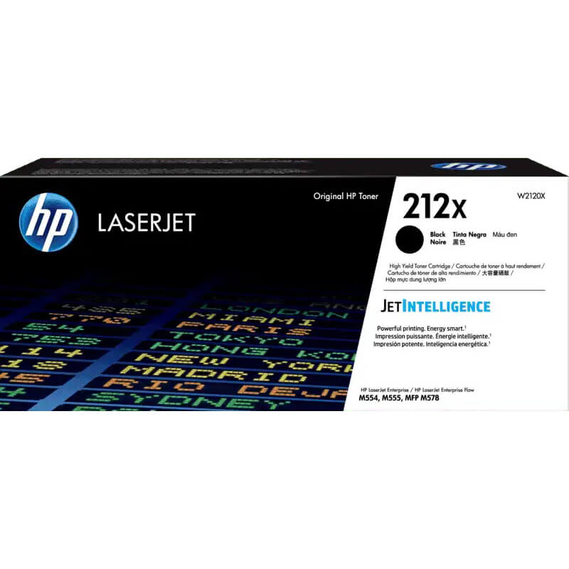 Genuine HP 212X High Yield Black LaserJet Toner Cartridge (W2120X) image 1