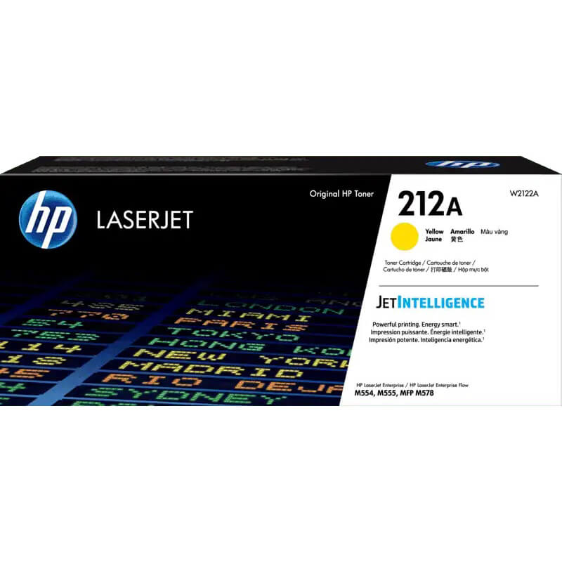 Genuine HP 212A Yellow LaserJet Toner Cartridge (W2122A) image 1