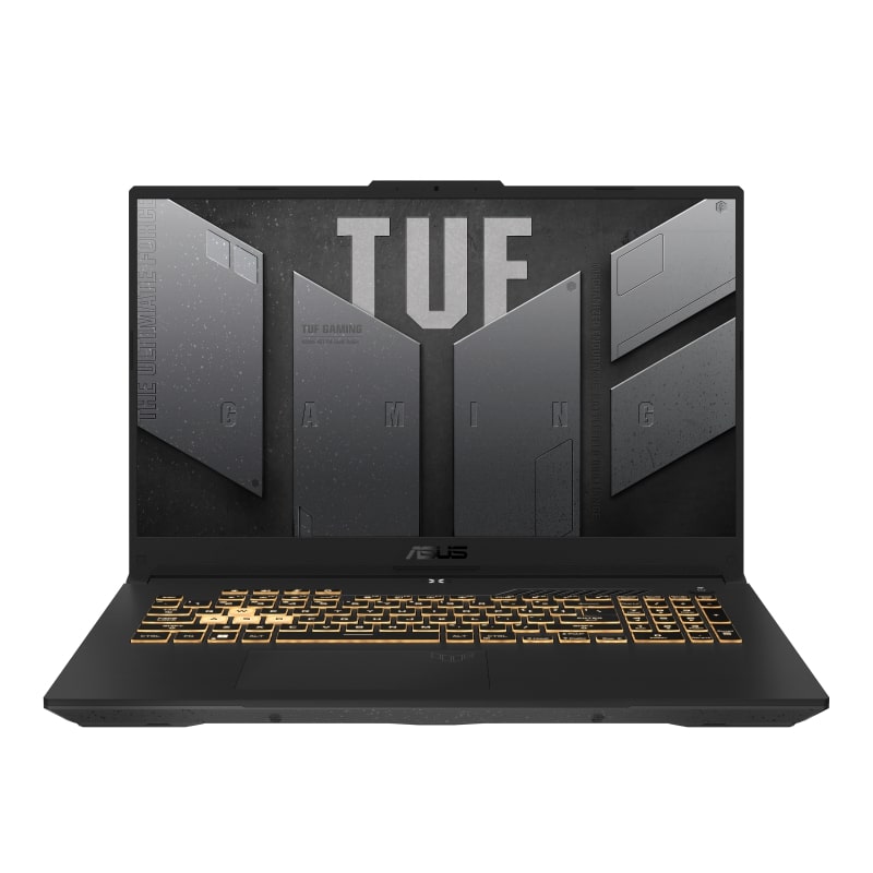 ASUS TUF Gaming F17 Notebook PC – Core i7-12700H / 17.3″ FHD Non-Touch / 16GB RAM / 512GB SSD / NVIDIA GeForce RTX 3050 4GB GDDR6 Graphics / Win 11 Home / Grey (FX707ZC4-I716512G0W) image 1