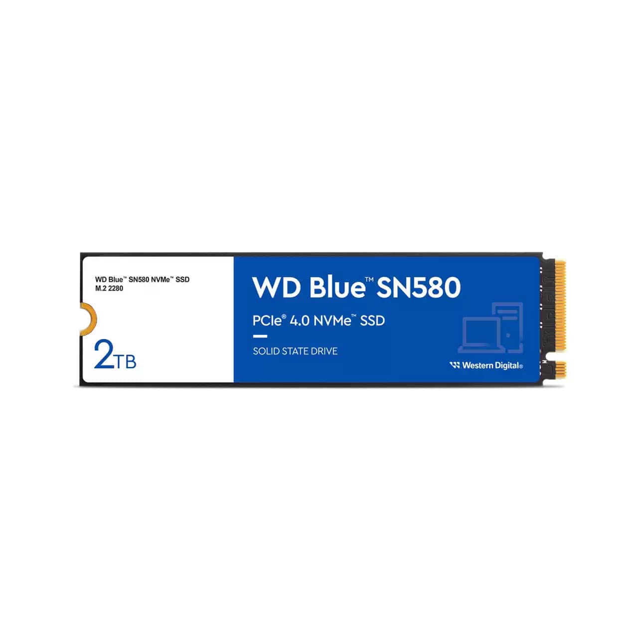 WD Blue SN580 2TB M.2 2280 PCIe Gen4 x4 NVMe Solid State Drive (WDS200T3B0E) image 1