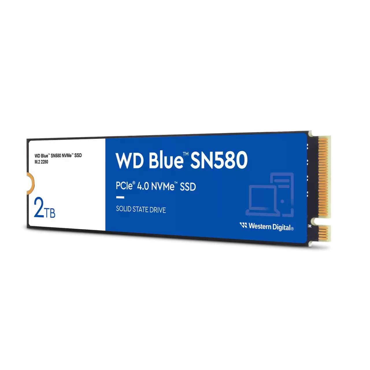 WD Blue SN580 2TB M.2 2280 PCIe Gen4 x4 NVMe Solid State Drive (WDS200T3B0E) image 3