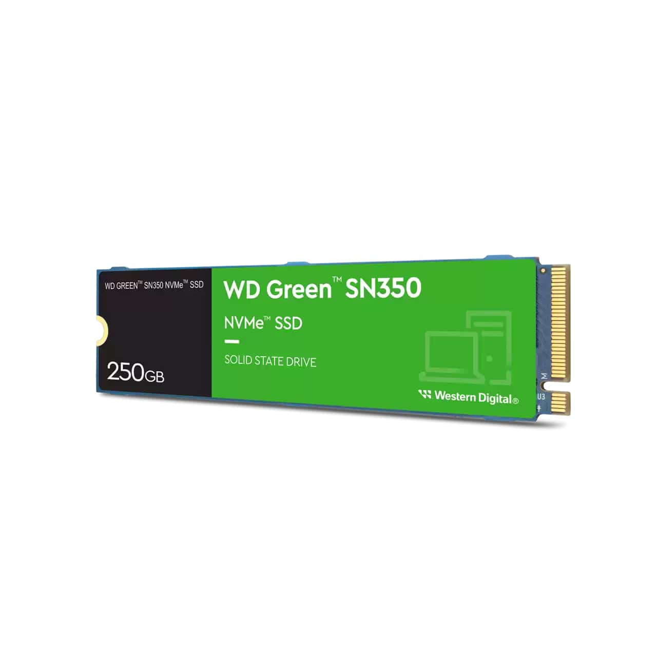 WD Green SN350 250GB M.2 2280 PCIe Gen3 x4 NVMe TLC Solid State Drive (WDS250G2G0C) image 3