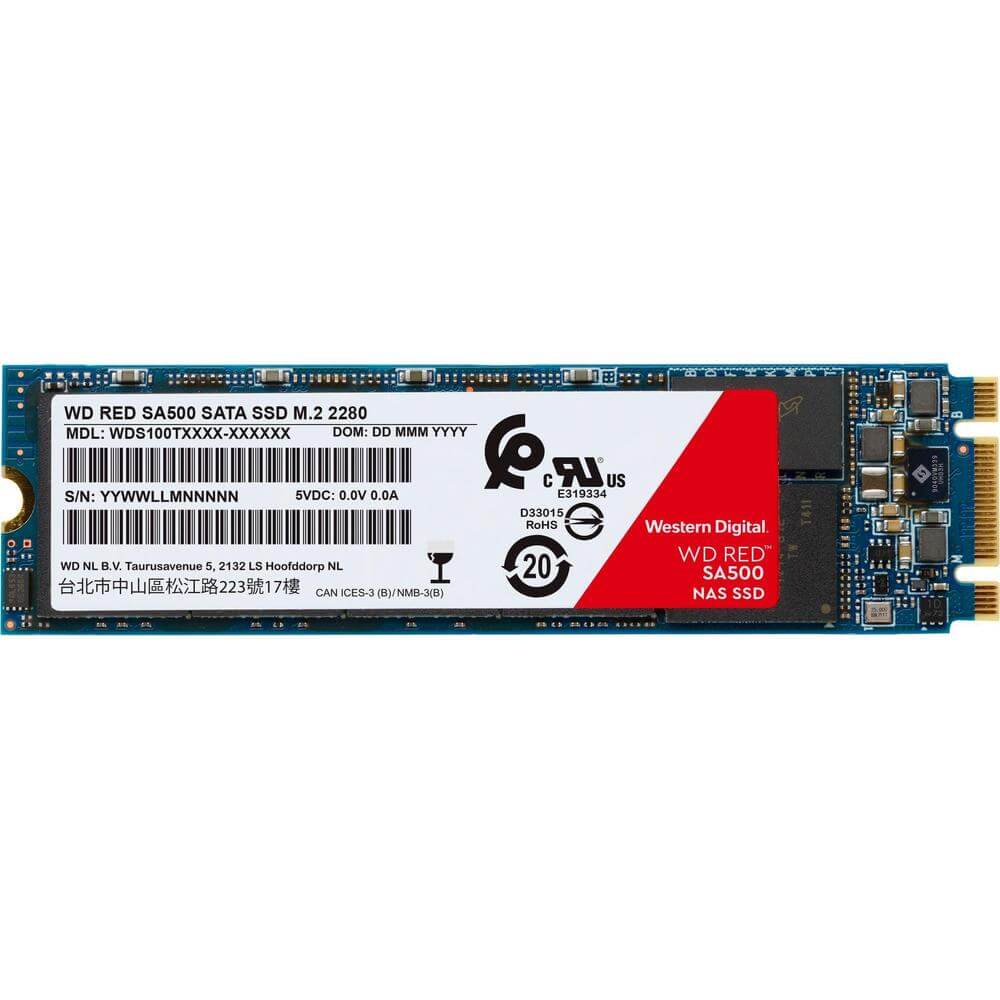 WD Red SA500 1TB NAS SATA M.2 2280 Solid State Drive (WDS100T1R0B) image 1